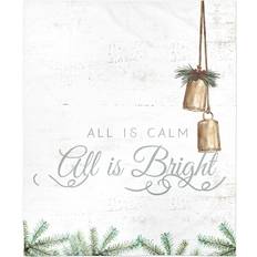 Designs Direct All is Calm All is Bright Blankets Green, Gray (152.4x127)