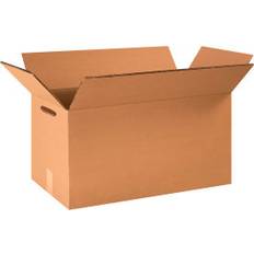 Cardboard Boxes Global Industrial Double Wall Corrugated Boxes w/ Hand Holes, 20"L x 20"W x 12"H, Kraft Pkg Qty 10