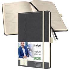 Grey Calendars Sigel Wochenkalender Conceptum 2025 DE/EN/FR/NL, Casual, Hardcover, 2