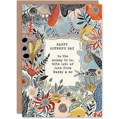 ARTERY8 Mother's day sincere mother to be daddy me baby bump mum greeting card