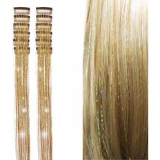Gold Clip-On Extensions Shein Pieces Clip In Synthetic Straight Hair Extensions Fashion Party Christmas Gift Wire