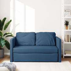 Azul - Sofá Cama Sofás vidaXL Cama De Suelo 2 En 1 Tela Azul 112x174x55 cm Sofá