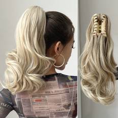 Blonde Ponytails Shein Claw Ponytail Extension Hair Blonde Color