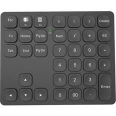 Spactz Dual Numeric Keyboard Rechargeable Wireless Numpad for PC Windows Slinet Digital Keyboard-Black