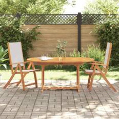 Brown Patio Chairs vidaXL Folding Garden Chairs 2 Garden Dining Chair