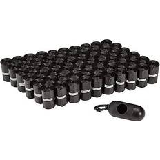 Amazon Basics standard dog poop with dispenser leash clip unscented ...