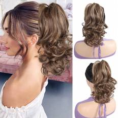 Shein Ponytail Extension Short Wavy Claw Ponytail Pony Tail Clip Date Blonde