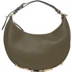 Fendi Vintage Läderväska Med Dragkedja - Green