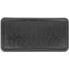 75.0 cm Entrance Mats Relaxdays Drip Tray Doormat, Rubber, Tray Black cm