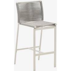 Kave Home Culip Udendørs Barstol Hvid Aluminium 65 cm Havestol