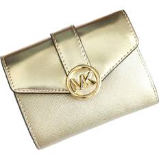 Michael Kors plånbok kvinnor Carmen MK logo plånbok guld