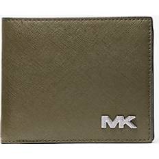 Michael Kors Green Wallets Michael Kors Rivington Leather Billfold Wallet With Coin Pouch - Green