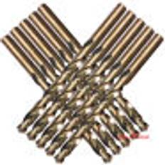 Forza Drillforce 10pcs 5/32" cobalt drill bit set hss m35 twist tools metal drill bits Blue