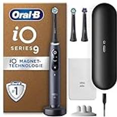 Oral-B iO Series 9 Plus Edition Elektrische Zahnbürste, Lade-Reiseetui, Black Onyx