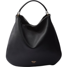 Prada Totes & Shopping Bags Prada Large Leather Shoulder Bag - Black