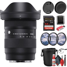 SIGMA Sony E (NEX) Camera Lenses SIGMA 16-28mm f/2.8 DG DN Contemporary Lens Sony E Bundle