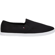 Bomuld Sko Tommy Hilfiger Essential Canvas Slip-On W - Black