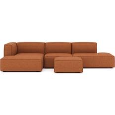 AllModern Upholstered Sectional Rust Sofa 95.3" 4pcs 4 Seater