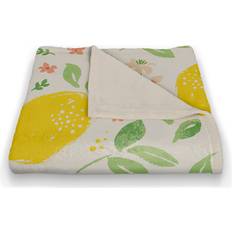 Designs Direct Creative Group Woven Blankets Yellow, Green, Beige (152.4x127cm)