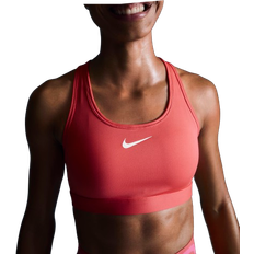 Fitness & Gym Bras Nike Women's Swoosh Medium Support Padded Sports Bra - Aster Pink/White