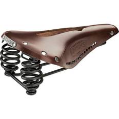 Brooks England Flyer Carved Saddle Brown,Golden