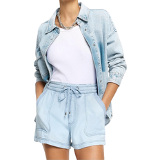 Tencel Shorts River Island Lyocell Drawstring Shorts - Blue