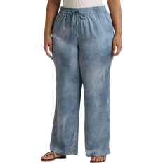 Ralph Lauren Women Pants Ralph Lauren Print Charmeuse Wide Leg Pant - Blue Multi