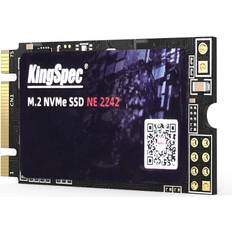 Kingspec 1TB M.2 NVMe SSD, 2242 PCIe Gen3x2 Internal Solid State Drive for Laptop/Notebook 2242, 1TB