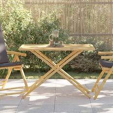 VidaXL Trädgårdsmatbord Utemöbler vidaXL Hopfällbart Trädgårdsbord 110 x 55 x 75 cm Bambu