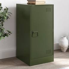 Acciaio Inossidabile Mobili vidaXL Credenza Verde Oliva 34.5x39x73 cm in Acciaio Madia