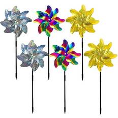 6 Pack Bird Repelling Windmill Windmill Bird Repelling Reflective Garden Bird