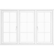 Klarvinduer BH3-18_138 Trä Sidohängt fönster 2-glasfönster 119x60cm