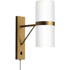 Nova of California Modern Sconce 10-Inches Brass LED On/Off Switch Stick Table Lamp Wall Light