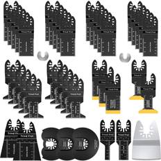 45PCS Oscillating Saw Blades, Premium Multitool Blades Kits for Wood Metal Plastics, Oscillating Tool Blades Fit Dewalt Worx Rockwell Milwaukee