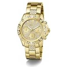 Yellow Wrist Watches Guess Multi-Function Crystal Watch GW0771L2