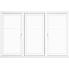 Klarvinduer BH3-61_138 Trä Sidohängt fönster 2-glasfönster 119x40cm