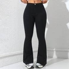 Shein Ladies BellBottomed Flared Casual Denim Pants AllMatch