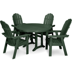 Patio Dining Sets Polywood Vineyard Curveback Adirondack Patio Dining Set