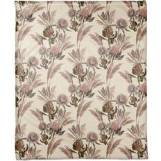 Designs Direct Creative Group Protea Blooms Coral Blankets Beige (152.4x127)