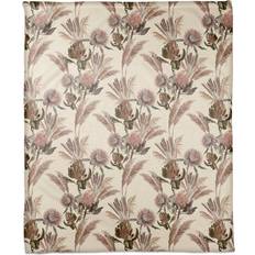 Designs Direct Creative Group Protea Blooms Coral Blankets Beige (152.4x127cm)