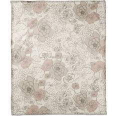 Designs Direct Creative Group Multi Floral Coral Blankets White (152.4x127cm)