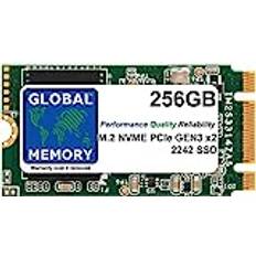 Global Memory t minne 256 GB M.2 2242 PCIe Gen3 x2 NVMe B M KEY SOLID STATE DRIVE SSD FÖR LENOVO THINKPAD X280 T470P T480S T480 T580