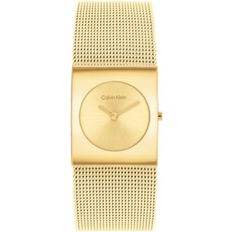 Calvin Klein Wrist Watches Calvin Klein Pulse Gold-Tone Mesh 26.40mm Gold ONE SIZE