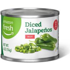 Spices & Herbs Amazon Fresh Diced Jalapeño Peppers Hot 4oz 1pack