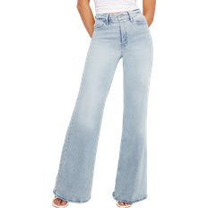 Good American Jeans Good American Women's Good Waist Palazzo Flare Jeans - Blue