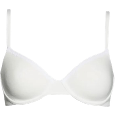 Skarlett Blue Adorned Cotton Blend Underwire Bra - White
