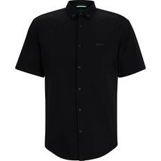 Hugo boss boss in motion HUGO BOSS Men's Motion Short Sleeve Shirt - Black