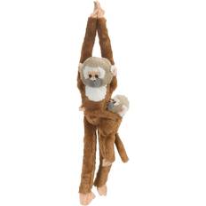 Wild Republic Hanging Squirrel Monkey with Baby 51cm