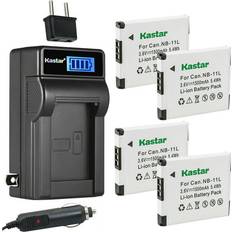 Kastar 4-Pack NB-11L Battery Charger with Canon PowerShot A3500