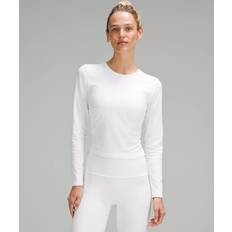 Yoga T-shirts Lululemon All It Takes Ribbed Nulu Long-Sleeve Shirt - White